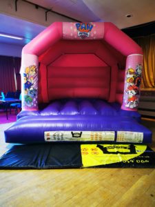 Pink Pups Patrol Bouncy Castle