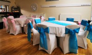 Wedding chair covers and sashes